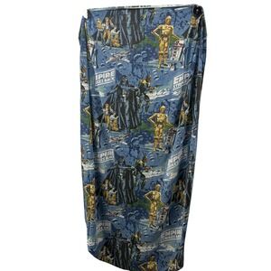 Vtg 1979 Star Wars Empire Strikes Back Fitted Sheet Twin Darth Vader Boba Fett
